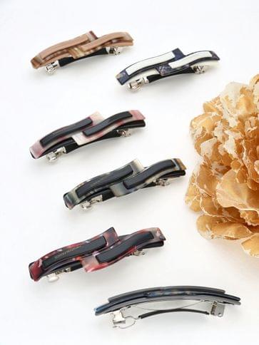 Printed Hair Clip in Assorted color - THF2113