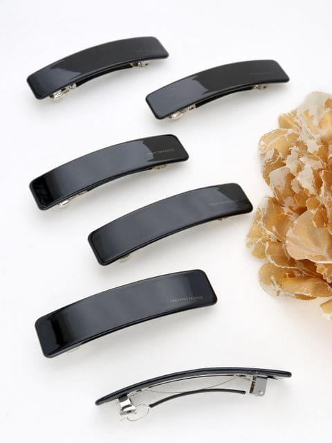 Plain Hair Clip in Black color - THF2129