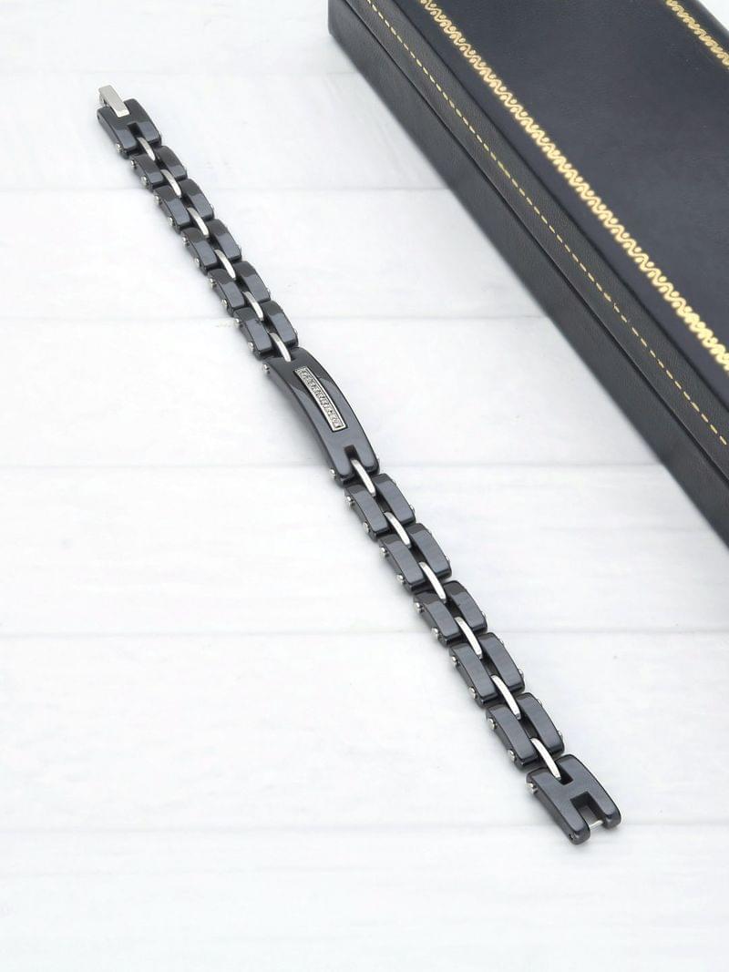 Western Loose / Link Bracelet in Rhodium finish - THF2326