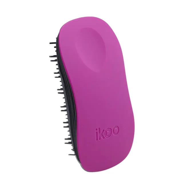 ikoo Detangling, Scalp Massaging Hair (Sugar Plum - Black Bristles)