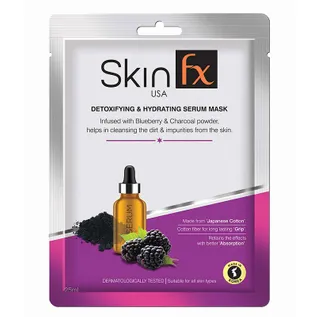 Skin Fx Detoxifying & Hydrating  Women Serum Mask Pack of 1
