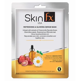 Skin Fx Refreshing & Glowing  Women Serum Mask Pack of 1