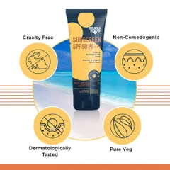 Beardhood SPF 50 PA+++ OMC & Oxybenzone Free Sunscreen,  50g