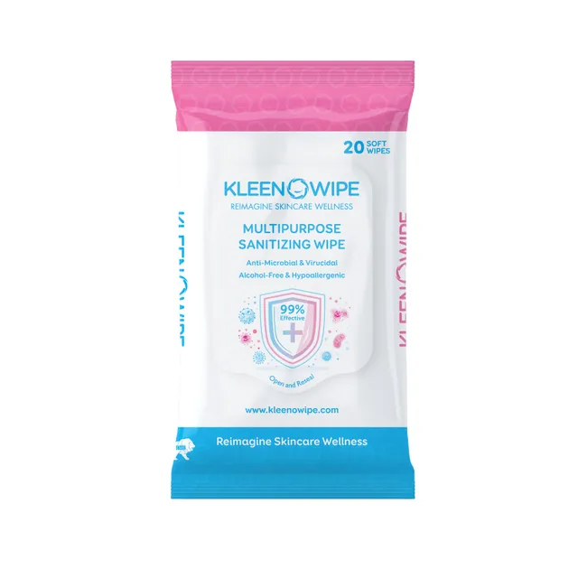 KleenOWipe- Alcohol Free/ Hypoallergenic - Multipurpose Sanitizing Wipe