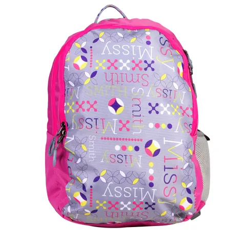 Da Tasche Light-Weight Polyester Pink Printed School Bag / Backpack