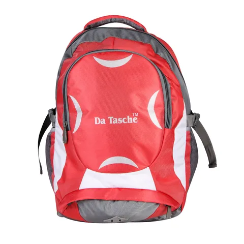Da Tasche Waterproof Moon Grey / Red 35L School Bag / Backpack