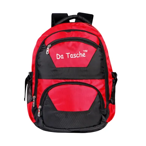 Da Tasche Waterproof Multi-PKT Black / Red 40L School Bag / Backpack