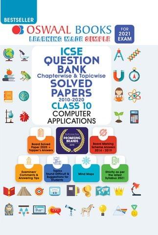 Oswaal ICSE Question Bank Class 10 Commercial Applications Book Chapterwise & Topicwise (For 2021 Exam)