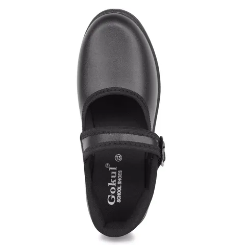 Classtime Black School Belly Shoes With Buckle