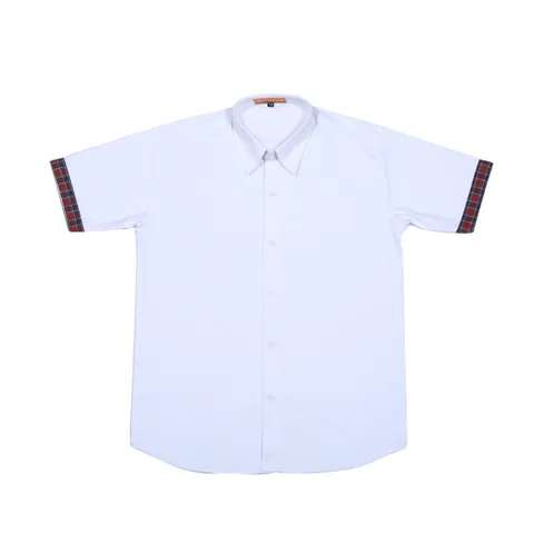 Shirt With Checks Stripe On Sleeves (Std. 1st to 10th)