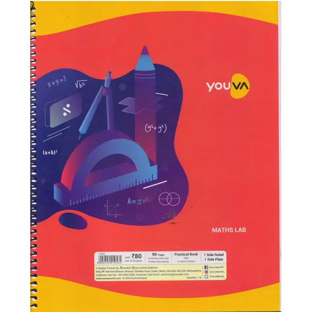 Youva Maths Laboratory Practical Book With Spiral Binding