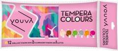 Youva Tempera Colours - Pack of 12 Tubes of 3ml each