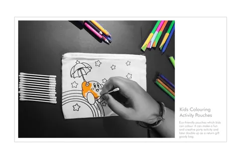 The Green Chapter  DIY Kids Colouring Activity Pouches