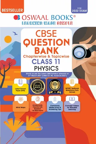 Oswaal CBSE Question Bank Class 11 Physics Book Chapterwise & Topicwise (For 2022 Exam)