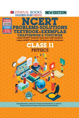 Oswaal NCERT Problems - Solutions (Textbook + Exemplar) Class 11 Physics Book (For 2022 Exam)
