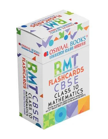 Oswaal CBSE RMT Flashcards Class 10 Mathematics (For 2022 Exam)