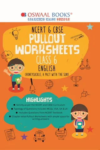 Oswaal NCERT & CBSE Pullout Worksheets Class 6 English Book (For 2022 Exam)