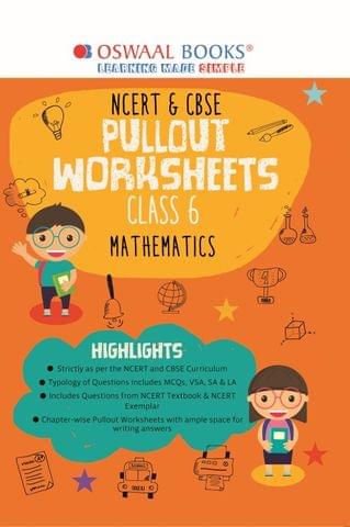 Oswaal NCERT & CBSE Pullout Worksheets Class 6 Mathematics Book (For 2022 Exam)