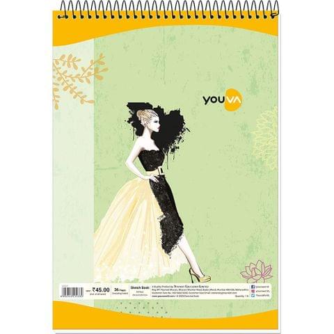 Youva Sketch Book | 29.7x42 cm | 36 Pages | Pack of 4