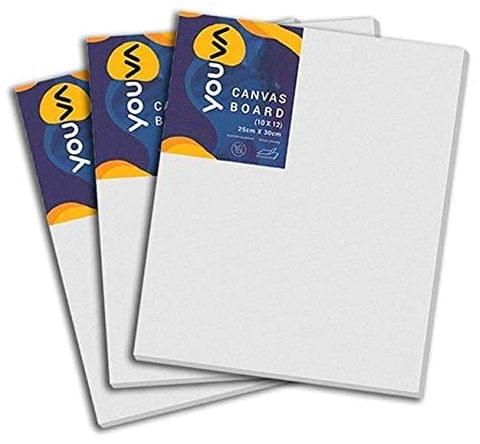 Navneet Youva | Canvas Board | 25.4 cm x 30.48 cm (10x12 inch) | Pack of 3