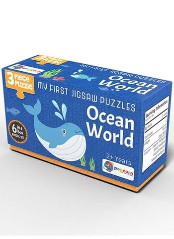 Popcorn Games & Puzzles Ocean World - 6 Puzzle + 20 Flash Cards