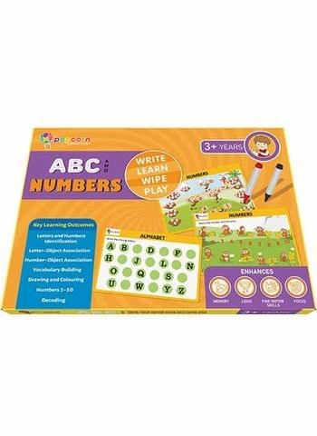 Alphabet & Numbers Write & Wipe Activity Mats