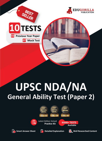 UPSC NDA/NA General Ability Test (Paper II) Book 2023 (English Edition) - 7 Mock Tests and 3 Previous Year Papers (1500 Solved Questions) with Free Access to Online Tests