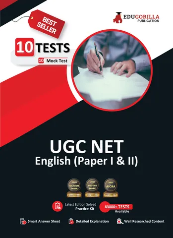 NTA UGC NET/JRF English Book 2023 (Paper I and II) - Teaching and Research Aptitude - 10 Full Length Mock Tests (1500 Solved Questions) with Free Access to Online Tests