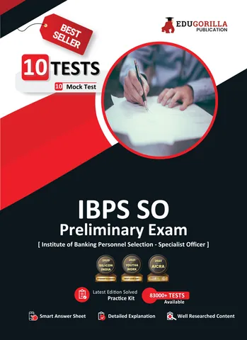 IBPS SO (Specialist Officers) Prelims Exam 2023 (English Edition) - 10 Full Length Mock Tests (1500 Solved Questions) with Free Access to Online Tests