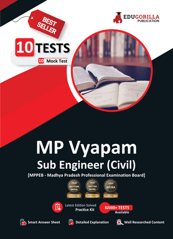MPPEB Sub Engineer Civil Exam 2023 (Madhya Pradesh Vyapam) - 10 Full Length Mock Tests (2000 Solved Objective Questions) with Free Access to Online Tests