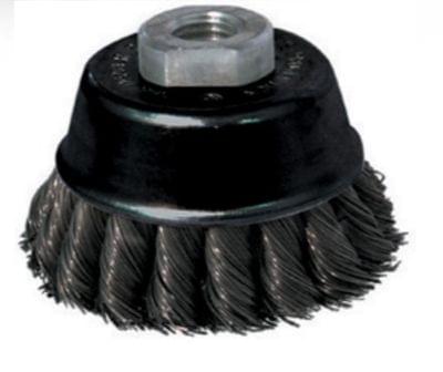 5 "diameter M14 threaded steel cup brush, Tornado model