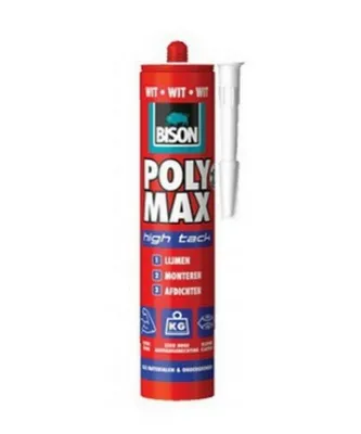 White Polymax Instant HT adhesive in 425 g BISON backpack