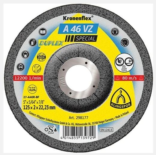 KLINGSPOR 332632 A 4.1 / 2X1.6 steel cutting disc
