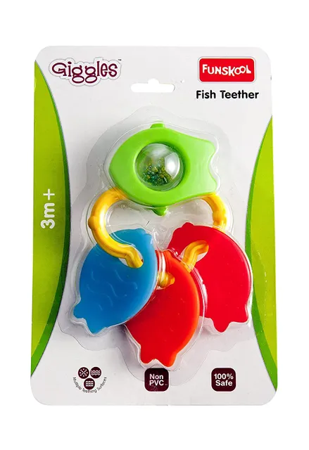 FISH TEETHER RATTLE