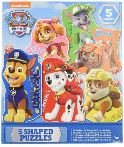Paw Patrol 5 Shaped Puzzles
