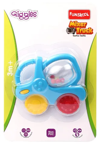 Giggles Mixer Truck Teether Rattle