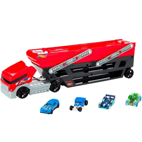 Hot Wheels Mega Hauler with 4 Cars