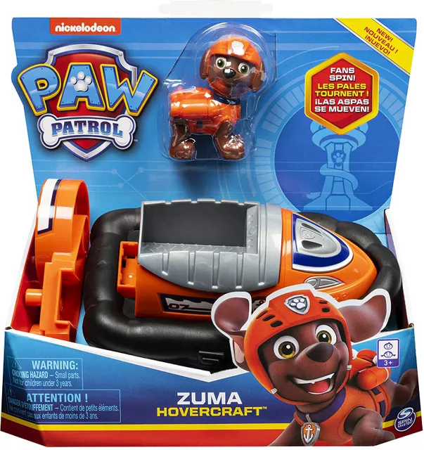 Paw Patrol Zuma Hovercraft with Zuma Figure