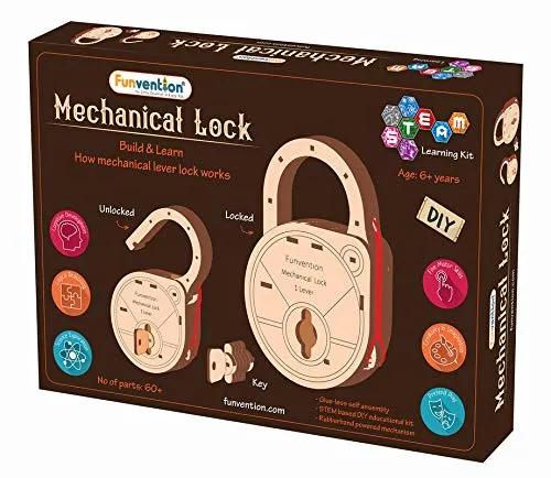 Funvention Mechanical Lock DIY Steam Learning Kit