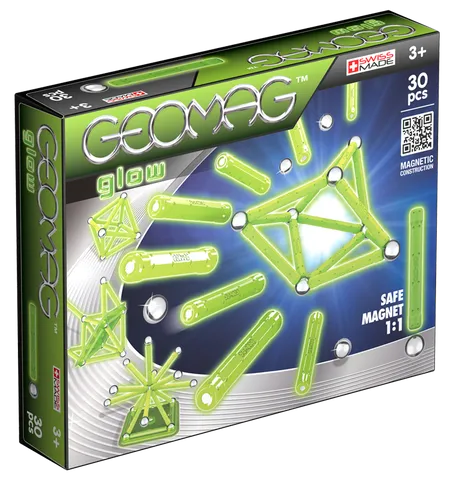 Geomag Magnetic Glow Construction Toys 30 pcs