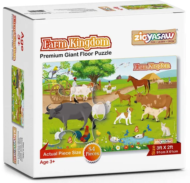 Zigyasaw Farm Kingdom Premium Giant Floor Puzzle
