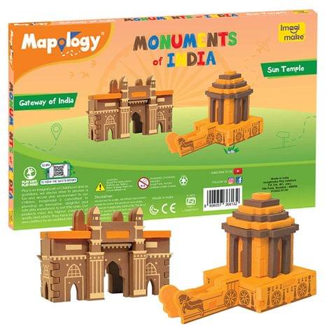 Imagimake Mapology Monuments of India - Sun Temple & Gateway of India