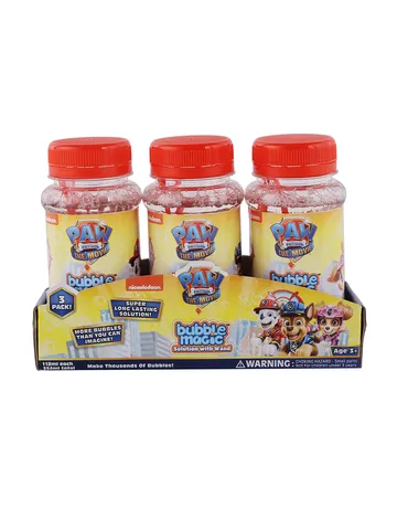 Bubble Magic 3 Pack 118 ML Solution with Wand PAW Patrol