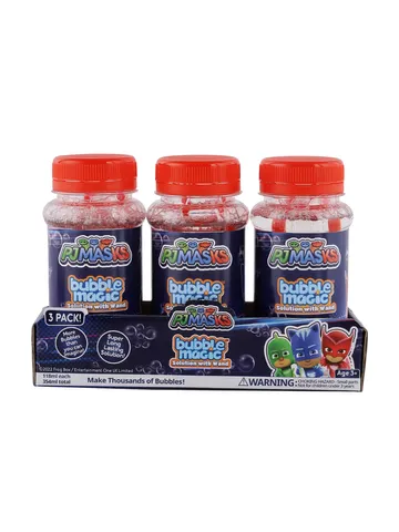 Bubble Magic 3 Pack 118 ML Solution with Wand PJ Masks