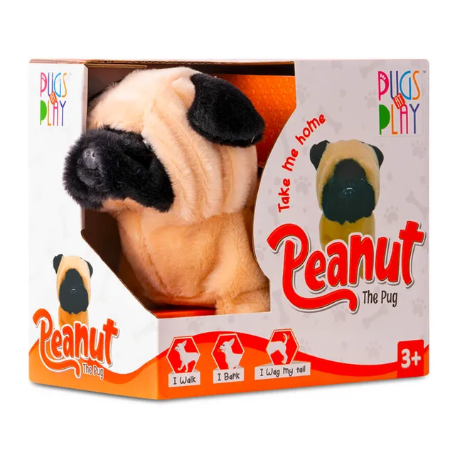 Fuzzbuzz Pugs At Play - Peanut The Pug