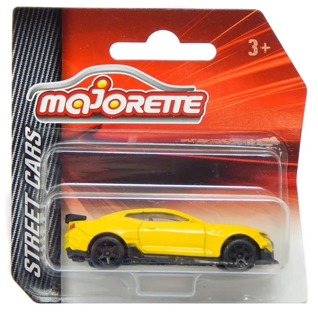 Majorette Die Cast Street Cars Chevrolet Camaro Yellow