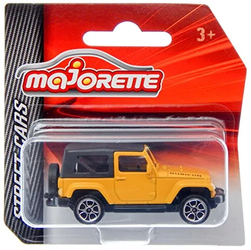 Majorette Die Cast Street Cars Jeep Wrangler Rubicon Yellow