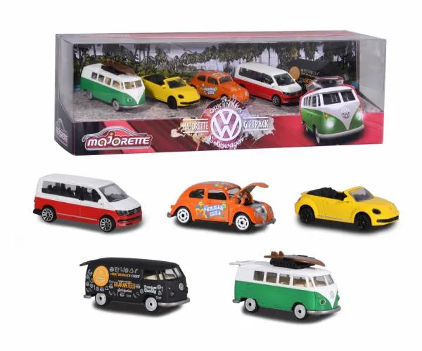 Majorette Die Cast Volkswagen Collection 5 Car Pack