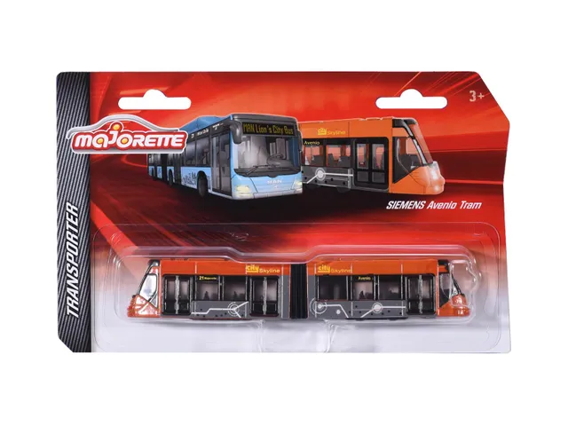 Majorette Transporter Siemens Avenio Tram Orange