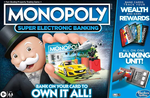 Hasbro Gaming Monopoly Super Electronic Banking